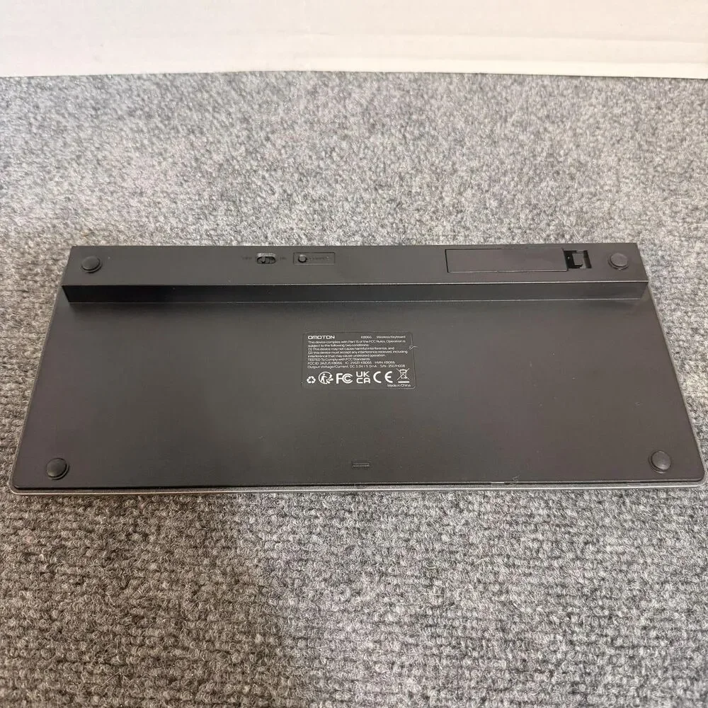 OMOTON KB066 Wireless Slim Bluetooth Keyboard Gray Mac PC Portable Compact